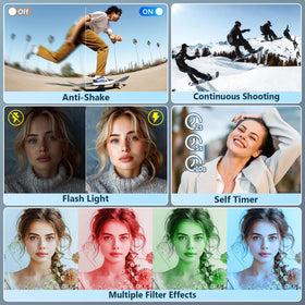 Jukanur 64GB memory card included for ready shooting
