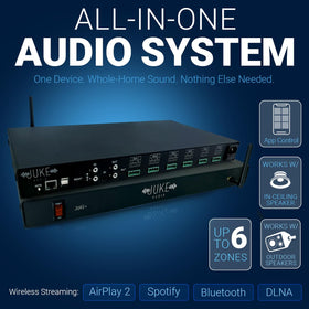 Juke+ app control interface for seamless wireless multi‑room streaming