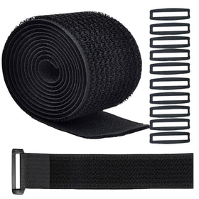 Jumpso wide cable straps with buckle close-up for secure fastenings and durable hold.