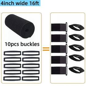 Jumpso adjustable-length cable straps in action for organizing gear and reducing waste.
