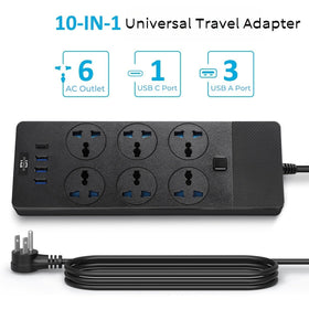 Jumpso close-up of universal socket demonstrating compatibility with multiple plug types