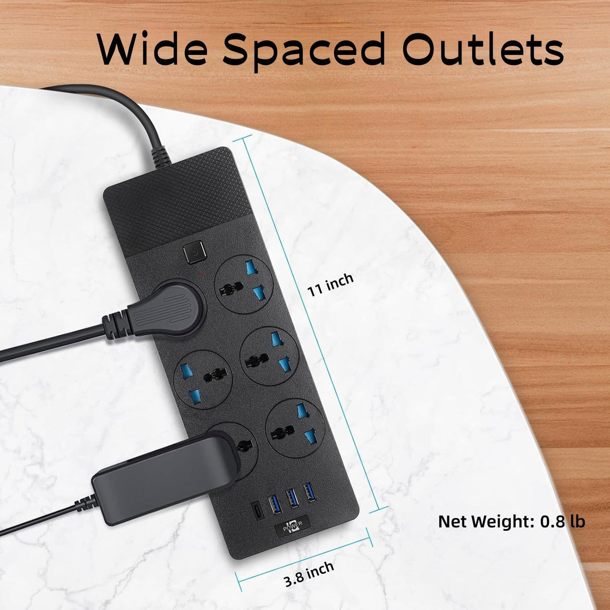 Jumpso in travel luggage and hotel desk highlighting portable international power