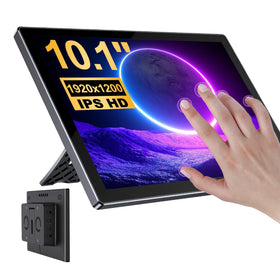 JUNEBOX 10.1-inch touchscreen front view with vivid IPS display for Raspberry Pi.