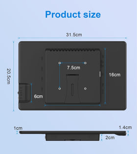 JuneBox VESA 75x75 mounting for space-saving wall or desk setup