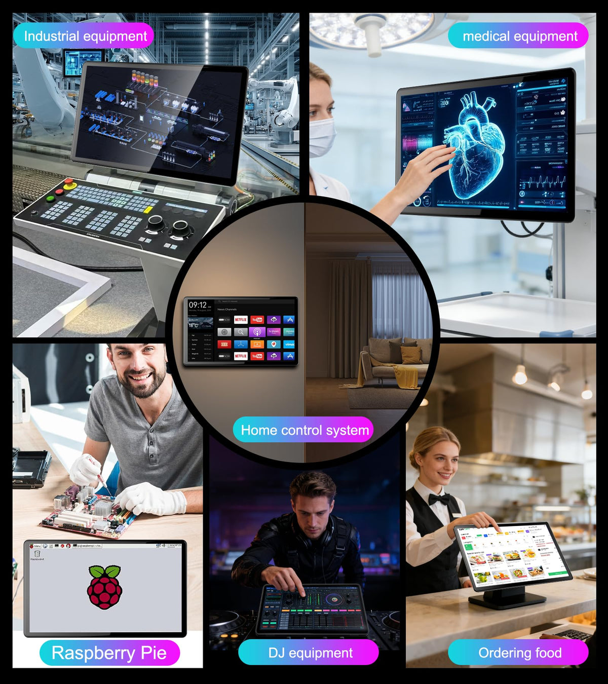JUNEBOX 15.6-inch touchscreen monitor 10-point touch offers fast, accurate input for windows and apps.