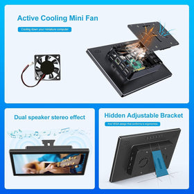 JuneBox integrated rear case design protects the device during mobile use.