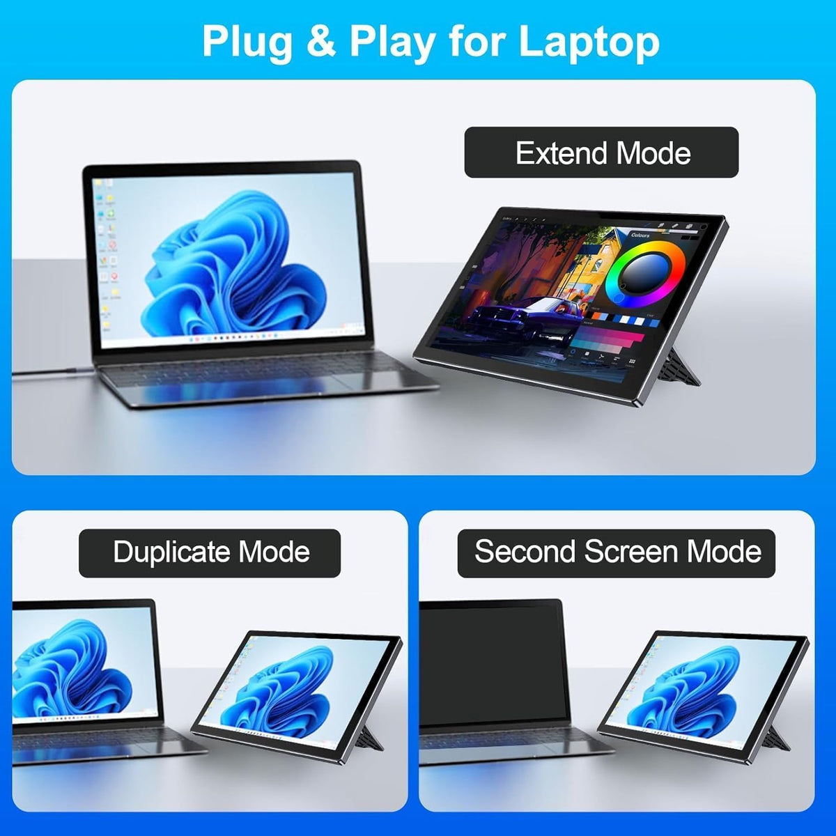 JuneBox IPS display with low blue light supports long coding sessions.