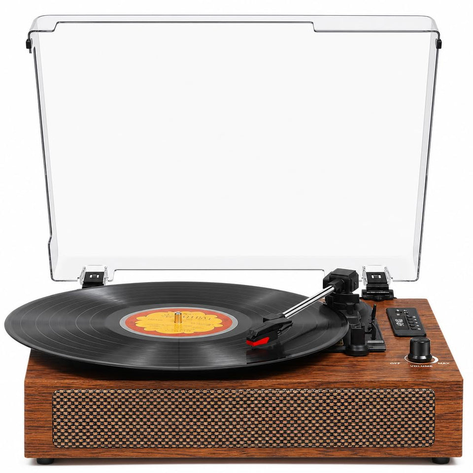 JUNGLE MONSTER front view wood case showing retro looks and easy setup