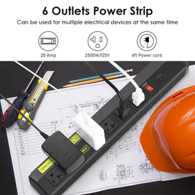 JUNNUJ 12awg 6ft cord with 20a rating for high-demand tools