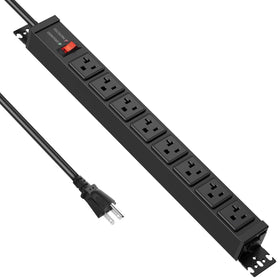 JUNNUJ 20A heavy-duty power strip two-pack for workshop organization and reliable power