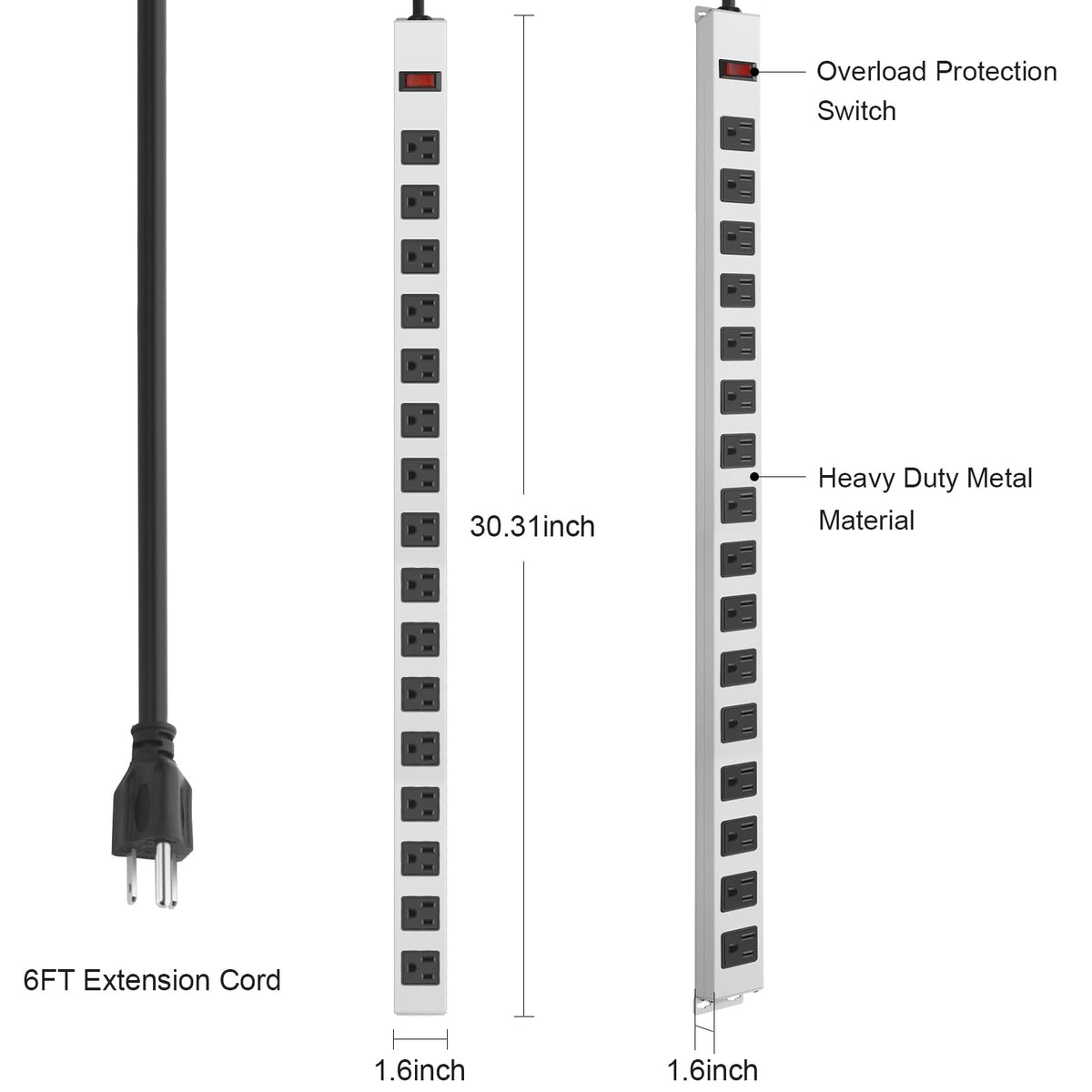 JUNNUJ powering a gaming desk setup with multiple devices and neat cable layout