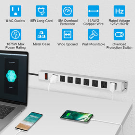 JUNNUJ illuminated switch and label close-up highlighting easy control and clear ratings