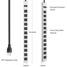 JUNNUJ mounted on a workbench illustrating secure installation and tidy power