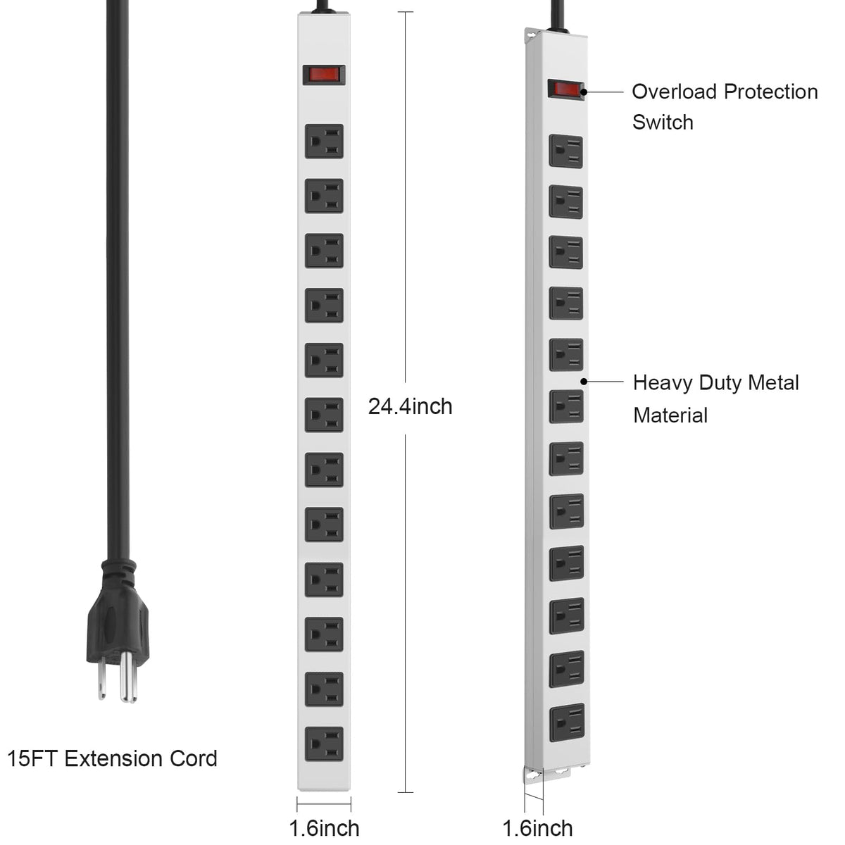 JUNNUJ mounted on a garage wall secured with screws for stable placement