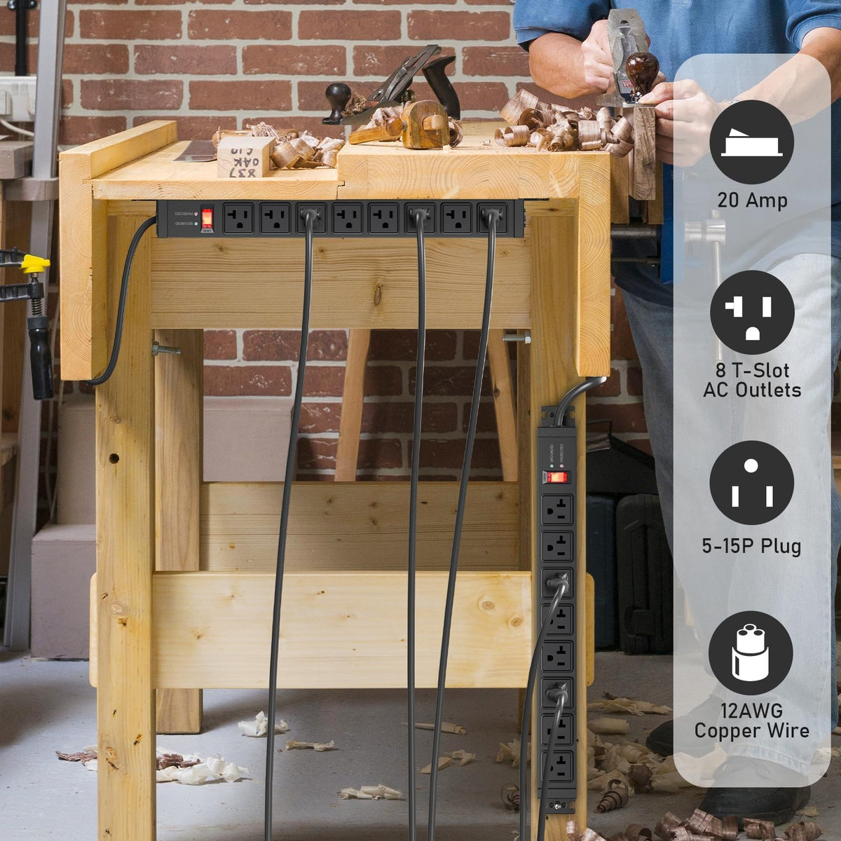 JUNNUJ multi-angle mounting brackets enable flexible installation in any setup