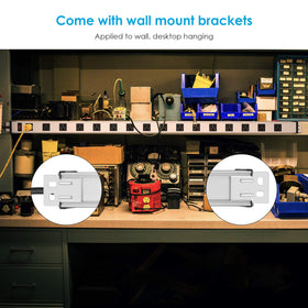 JUNNUJ packaging with mounting brackets and screws showing quick installation benefit