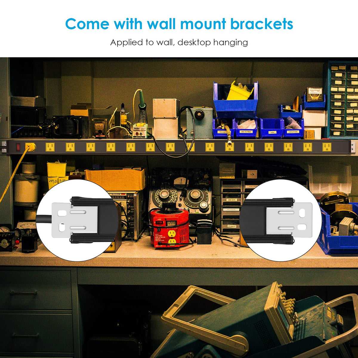 JUNNUJ side profile with included mounting brackets for secure workshop installation