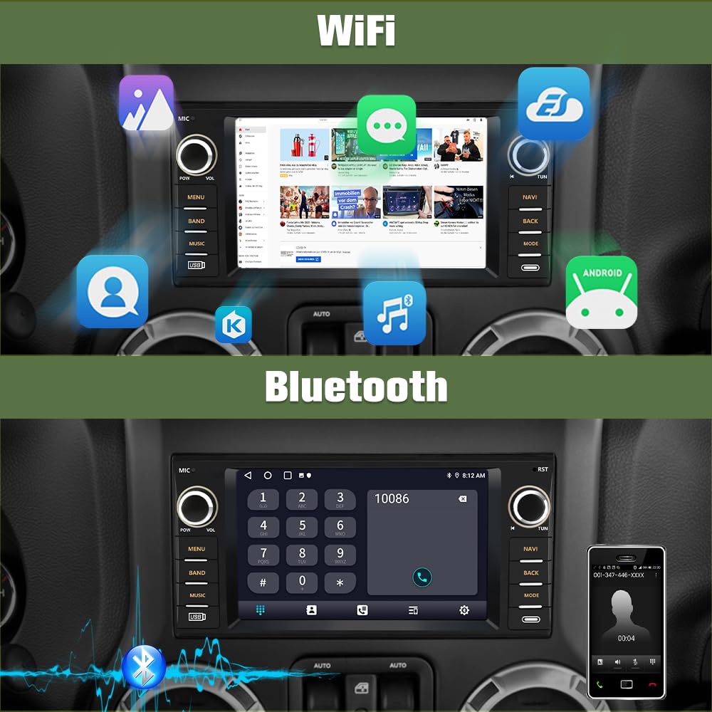 Junsun 4Core Bluetooth with external mic delivers clear calls.