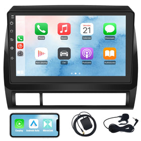 Junsun 9-inch IPS display for clear navigation and media.