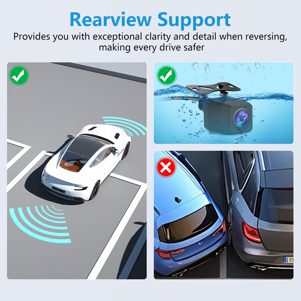 Junsun Android Auto wired option ensures stable connectivity on the go.
