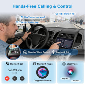 Junsun wireless CarPlay with wired Android Auto simplifies phone integration.