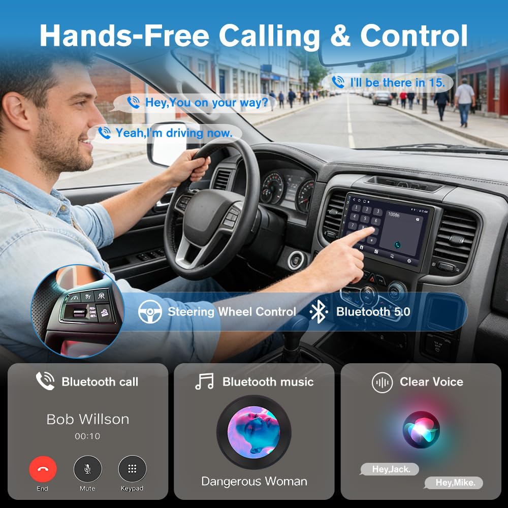 Junsun DSP and RDS radio deliver clear audio and informative station data