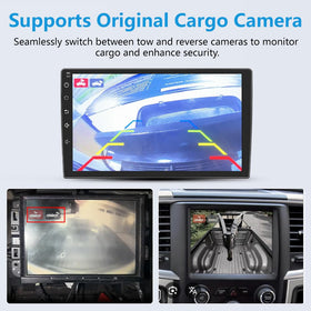Junsun Android Auto in Dodge Ram, USB or Bluetooth app access.