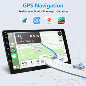 Junsun Bluetooth 5.0 car stereo for Dodge Ram, hands-free calls and audio.