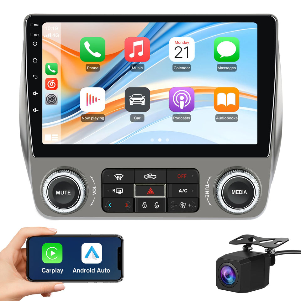 Junsun Camaro 9-inch HD touchscreen for smooth in-car navigation and media.