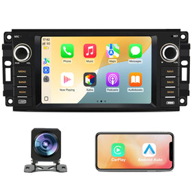 Junsun front panel dash showing 7-inch touchscreen and physical buttons, modernizes cabin