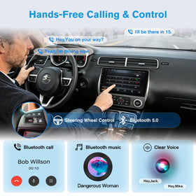 Junsun GPS navigation with live traffic for accurate routing.