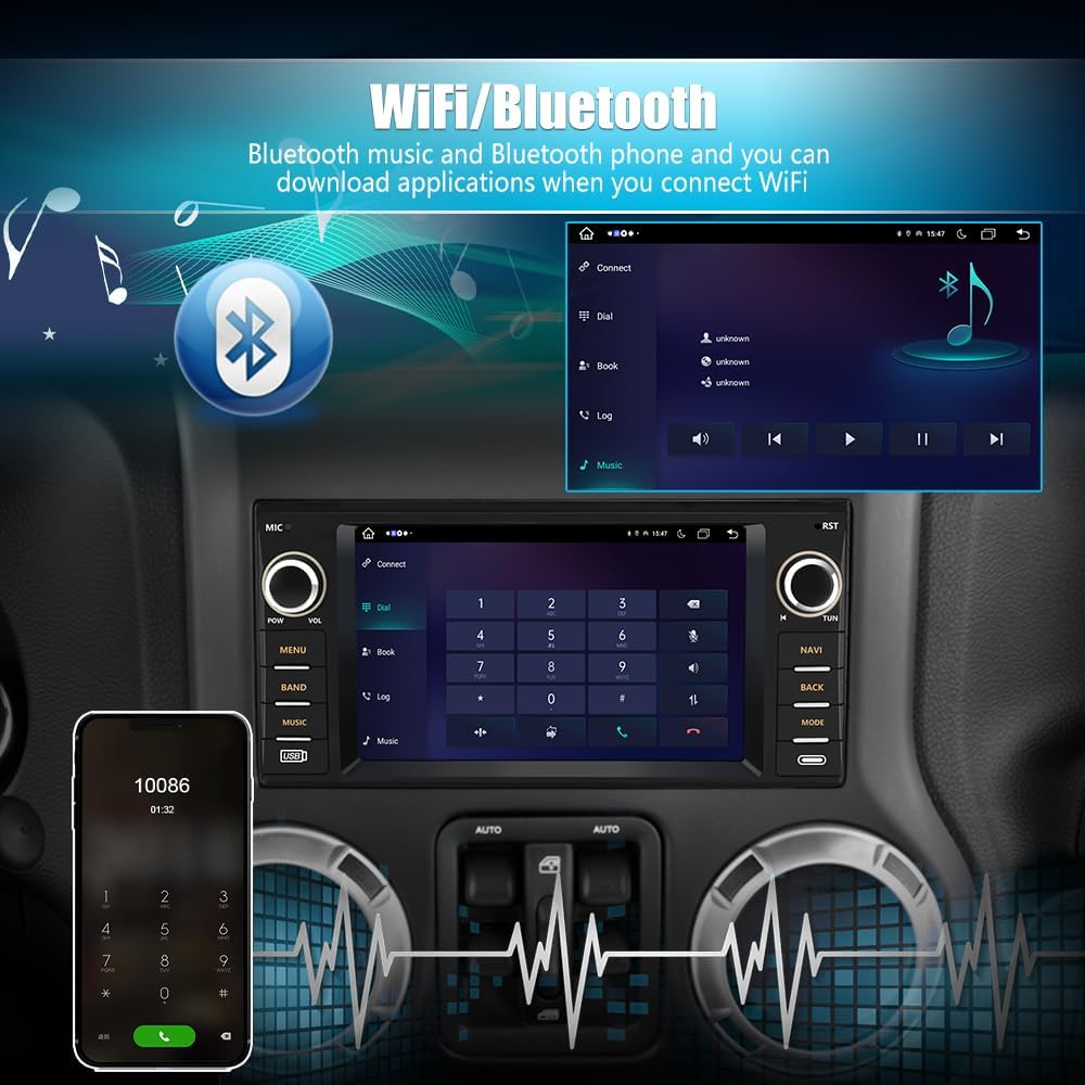 Junsun wiring and accessories layout with harnesses, simplifies vehicle connection and install