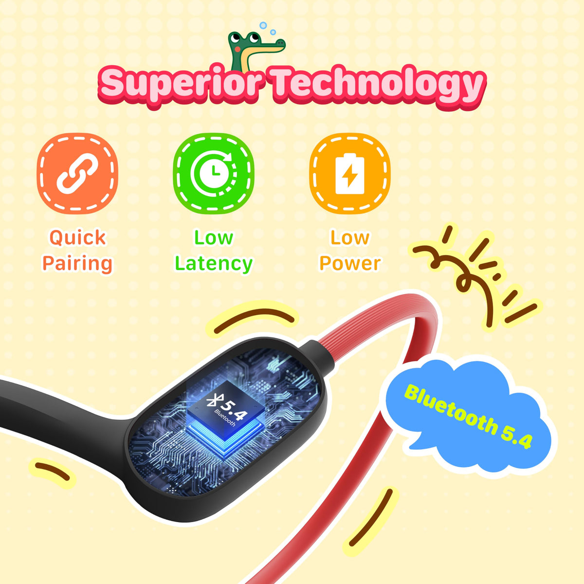 JusTalk 165mAh battery for up to 20 hours.