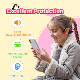 JusTalk 85dB volume limit protects young ears in noisy environments.