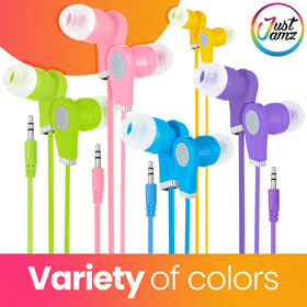 JustJamz no-mic 3-foot cable fits most devices for quick listening.