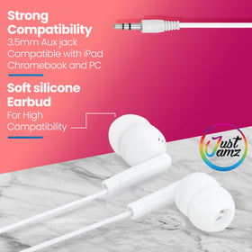 JustJamz 3.5mm jack detail showing universal device compatibility