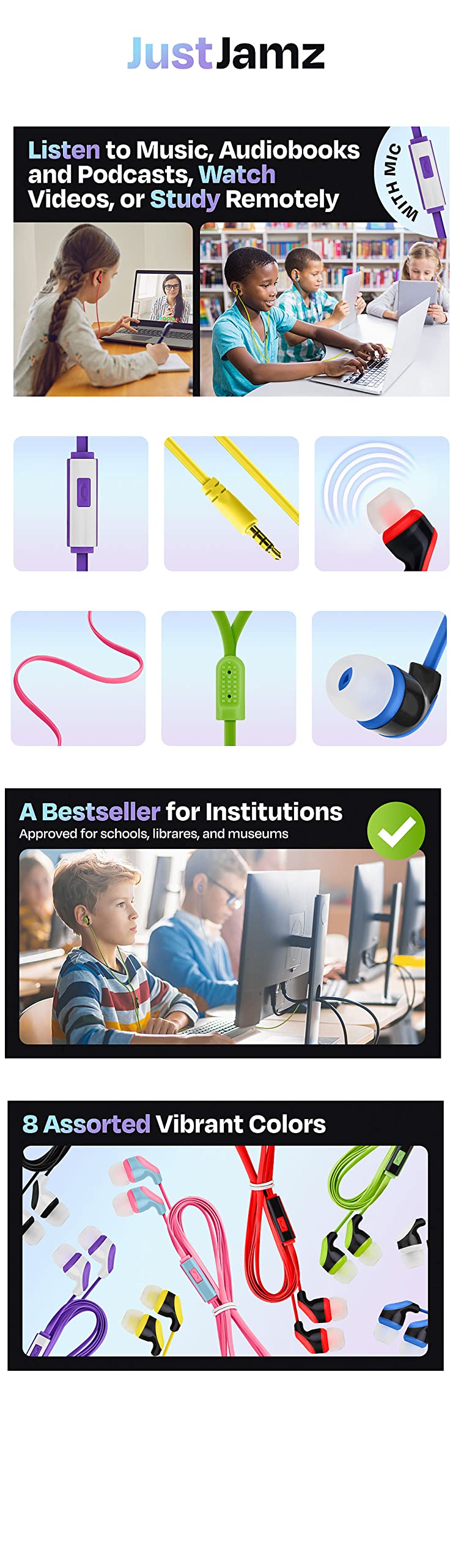JustJamz travel, classroom, and office use with reliable performance
