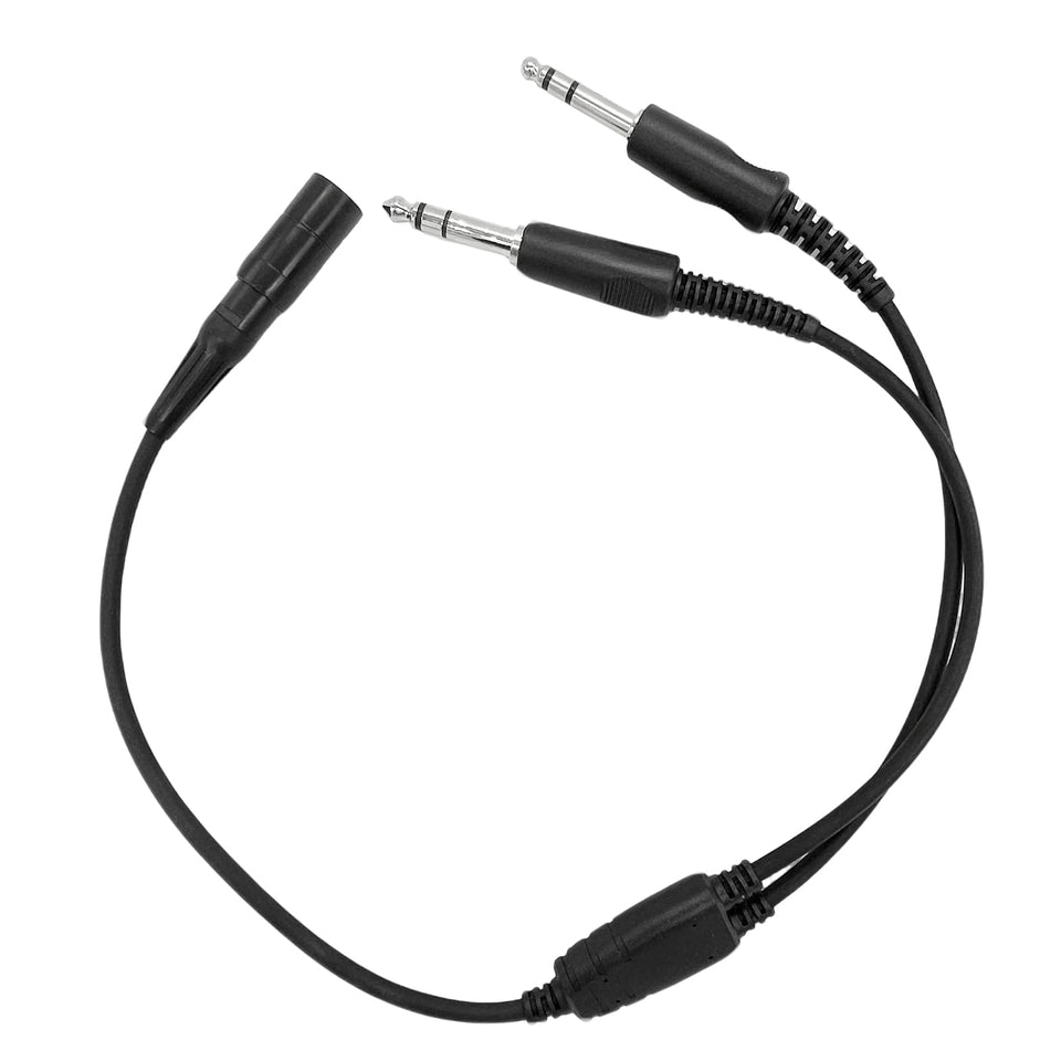 JUYODE adapter front view showing 6-pin LEMO and GA plugs for versatile hookup