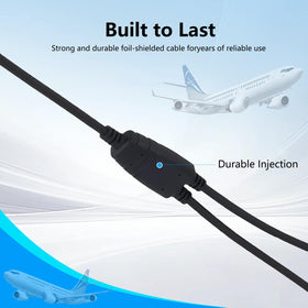 JUYODE adapter beside ruler showing nine‑inch cord for tidy storage