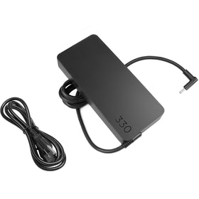 JUYOON 330W charger showing HP OMEN fit for high-performance laptops.