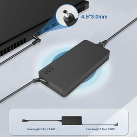 JUYOON 330W charger compatible with Thunderbolt Dock for clean setups.