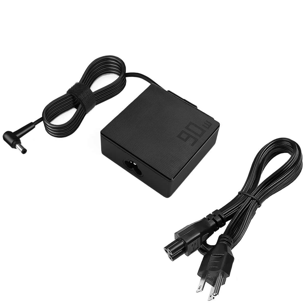 JUYOON 90W charger plug close-up for Asus monitors, reliable power on demand