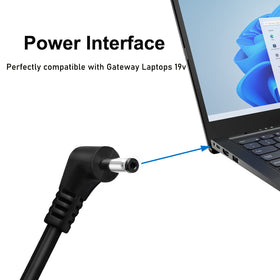 JUYOON gateway charger output connector delivering stable 19V for Gateway laptops