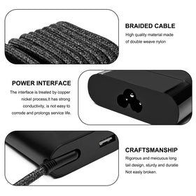 JUYOON charger on a desk with laptop and notebook, organized workstation benefit