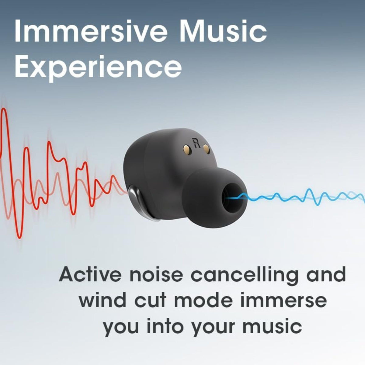 JVC earbuds worn in ear during commute delivering comfortable fit