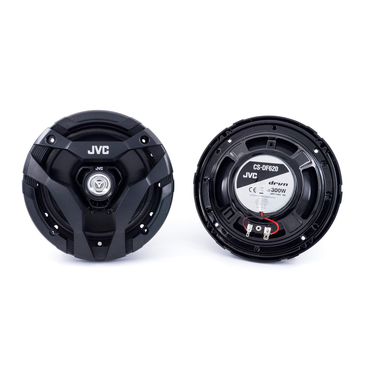 JVC CS-DF620 side profile showing reduced-depth basket for easier fitment