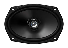 JVC tweeter and mounting detail delivering clearer vocals and highs