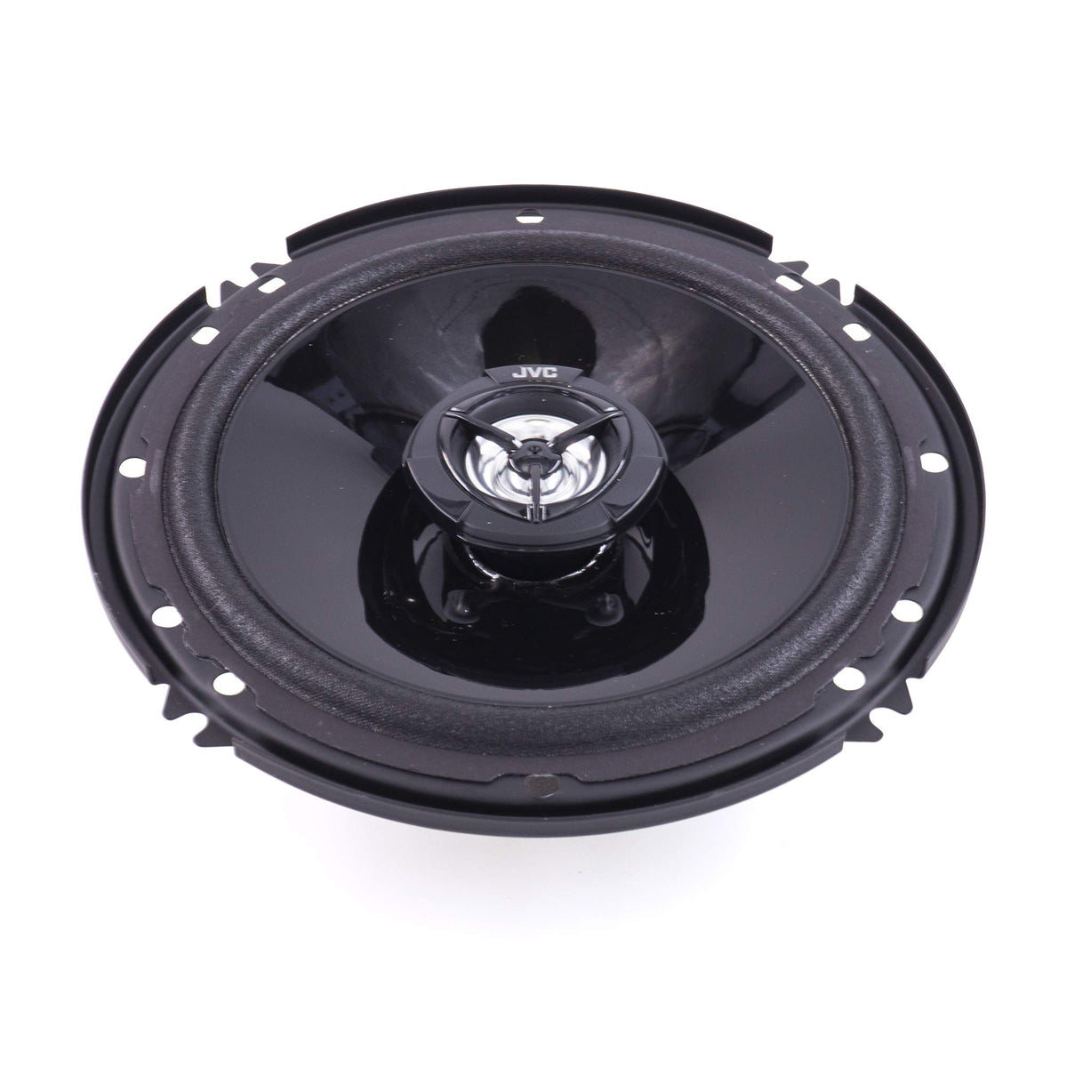 JVC CS-DR621 installed in car door demonstrating factory-fit upgrade