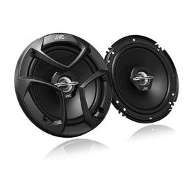 JVC CS-J620 front view showing speaker face and clean finish for improved sound