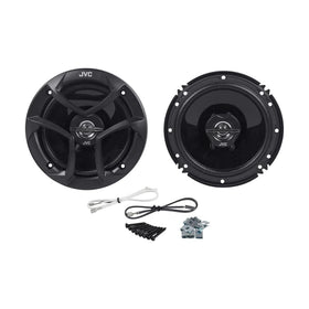 JVC CS-J620 installed in a car door illustrating upgrade for better in-car audio